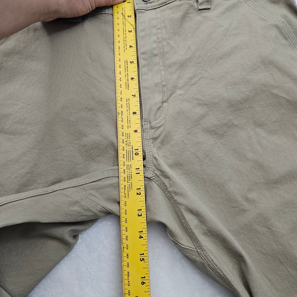 Duluth Trading Flex Fire Hose Pants Mens 36x33 Tan Relaxed Fit Workwear Rugged - Picture 9 of 11